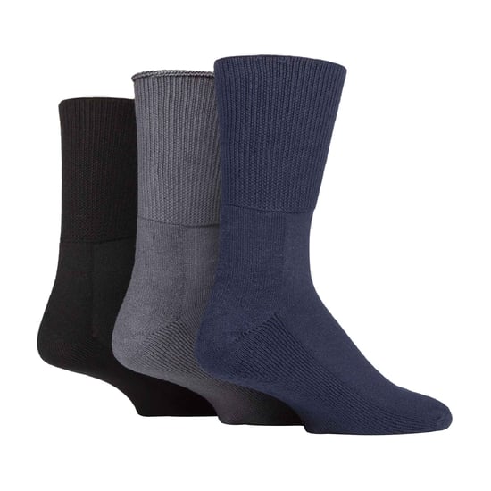 Pack de 3 calcetines diabéticos extra anchos de bambú para piernas hinchadas - Image 1