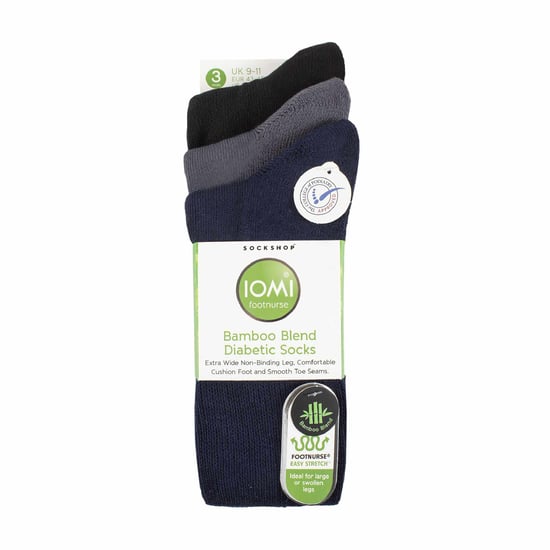 Pack de 3 calcetines diabéticos extra anchos de bambú para piernas hinchadas - Image 2