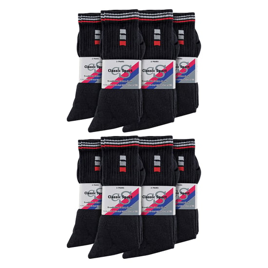 24 Pares Multipack Mens Classic Sport Breathable Socks - Image 2