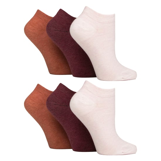6 Pack Calcetines Diabéticos para Mujer | Calcetines Tobilleros Extra Anchos - Image 1