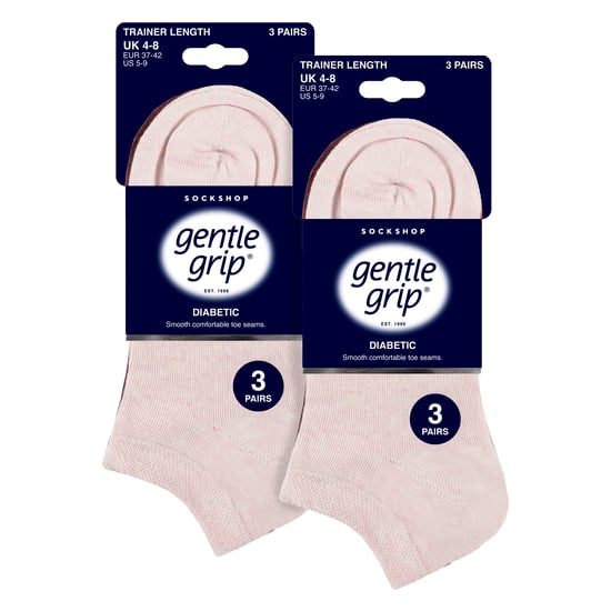 6 Pack Calcetines Diabéticos para Mujer | Calcetines Tobilleros Extra Anchos - Image 2