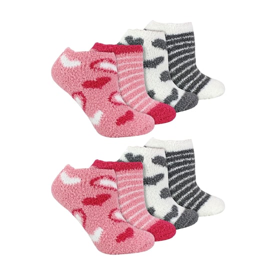 Lote de 8 calcetines de corte bajo con estampado animal para mujer - Image 1