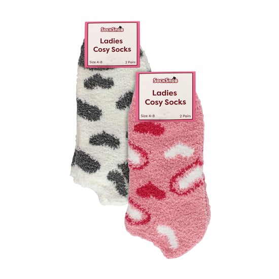 Lote de 8 calcetines de corte bajo con estampado animal para mujer - Image 2