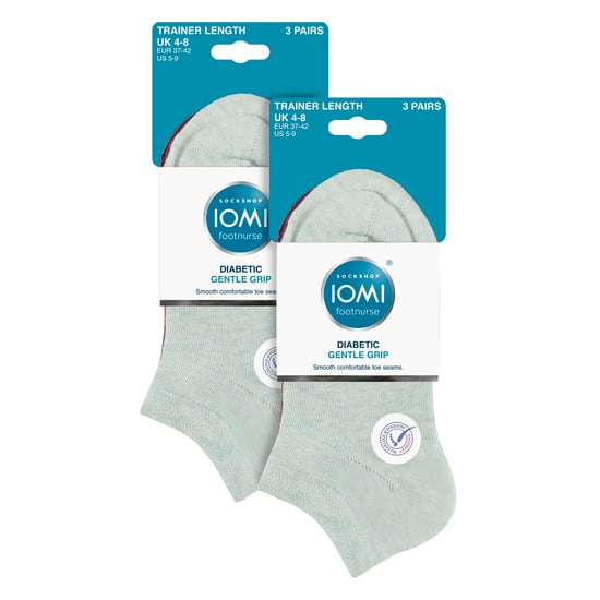 Pack de 6 Calcetines Diabéticos de Entrenamiento para Mujer | Calcetines Extra Anchos para Pies Hinchados - Image 2