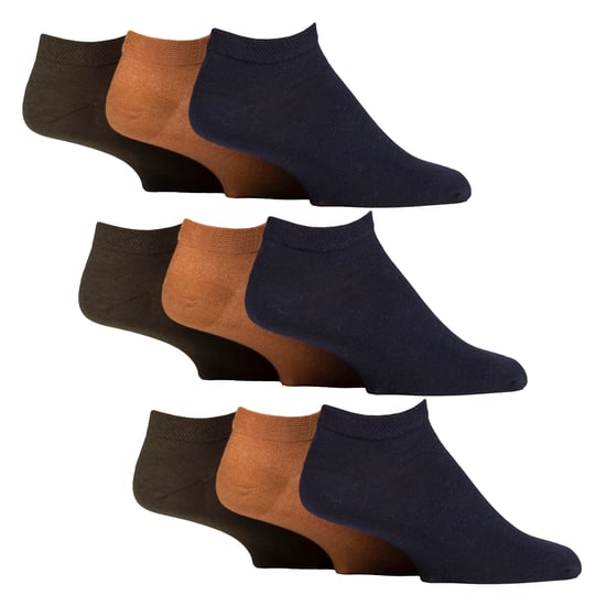 9 Pack Calcetines Diabéticos para Hombre, Calcetines Tobilleros Anchos Pies Hinchados - Image 1