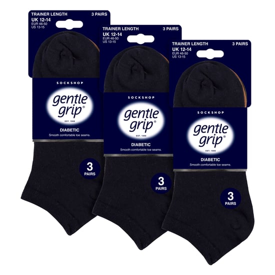 9 Pack Calcetines Diabéticos para Hombre, Calcetines Tobilleros Anchos Pies Hinchados - Image 2