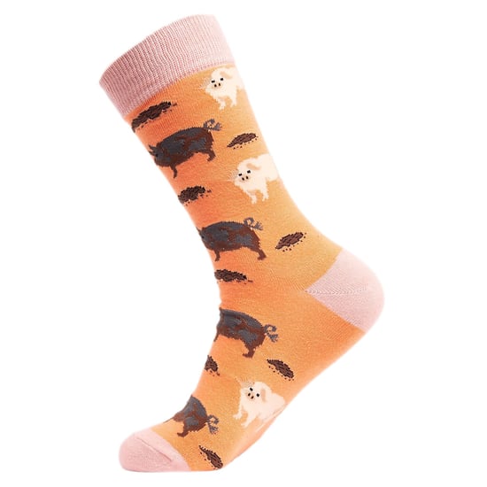 Calcetines unisex de algodón con diseño de animales - Image 2