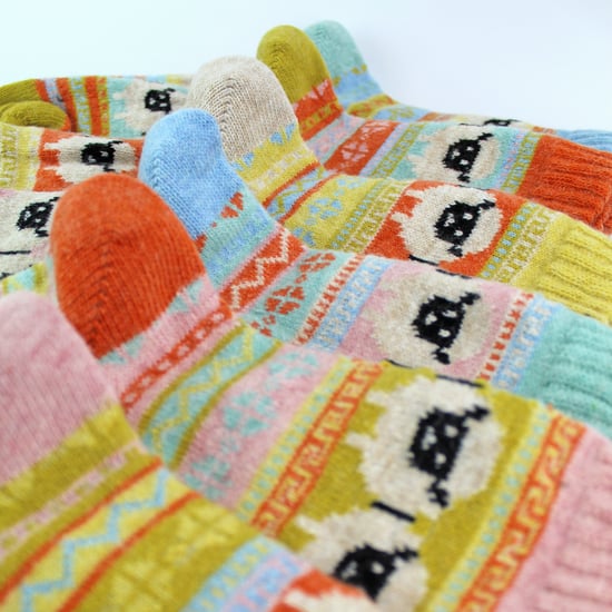Pack de 12 calcetines de alpaca para mujer con dibujo de oveja - Image 5