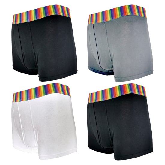 Calcetines y calzoncillos Rainbow para hombre - 4 paquetes de calzoncillos y 3 paquetes de calcetines a rayas. - Image 3