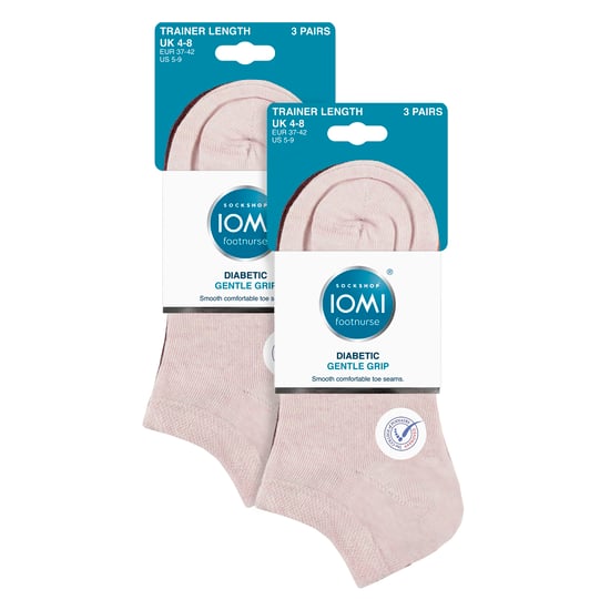 Pack de 6 Calcetines Diabéticos de Entrenamiento para Mujer | Calcetines Extra Anchos para Pies Hinchados - Image 2