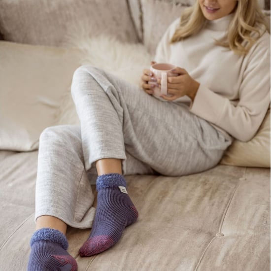 Calcetines de Cama con Plumas para Mujer Cuddly Fluffy Sliper - Image 3