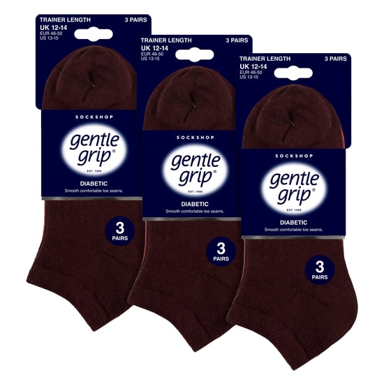 9 Pack Calcetines Diabéticos para Hombre, Calcetines Tobilleros Anchos para Pies Hinchados - Image 2