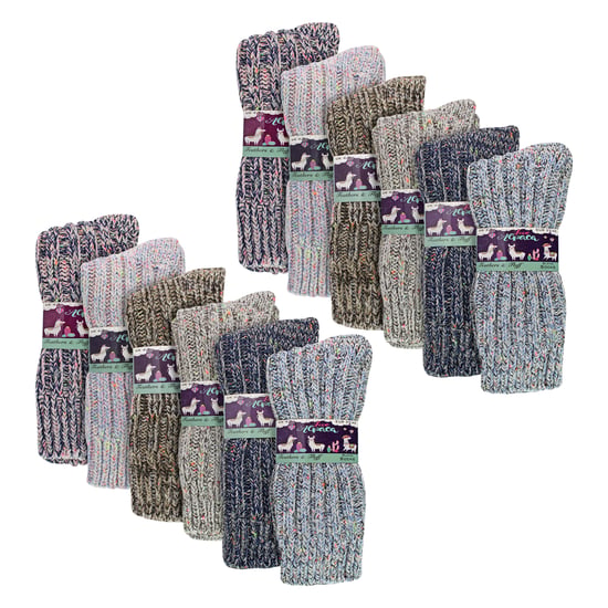 Pack de 12 calcetines de alpaca para mujer - Image 2