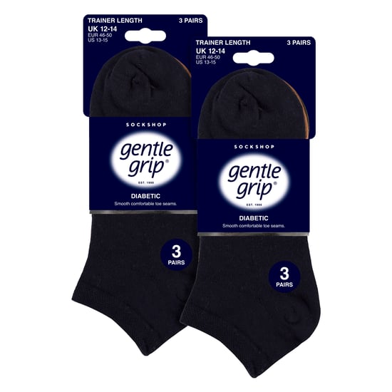 6 Pack Calcetines Diabéticos para Hombre | Loose Top Wide Ankle Socks - Image 2