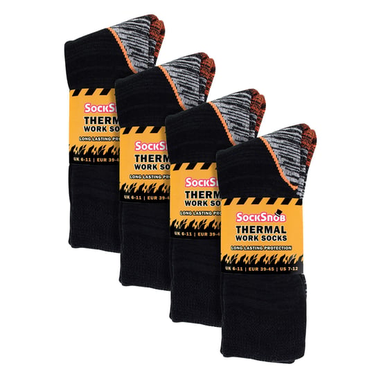 Calcetines de trabajo térmicos de algodón para hombre - Image 2