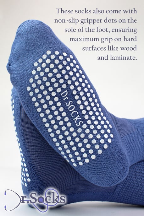 Paquete de 4 calcetines de bambú para diabéticos con puños para hombres y mujeres - Image 3