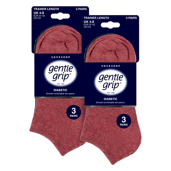 6 Pack Calcetines Diabéticos para Mujer | Calcetines Tobilleros Extra Anchos - Image 2