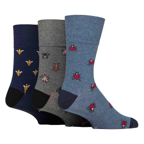 6 pares de calcetines para hombre NO ELÁSTICOS de algodón con dibujos novedosos - Image 3