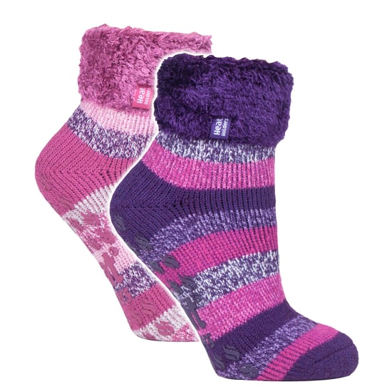 Paquete de 2 calcetines suaves de mujer con puños - Image 1