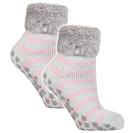 Paquete de 2 calcetines suaves de mujer con puños - Image 1