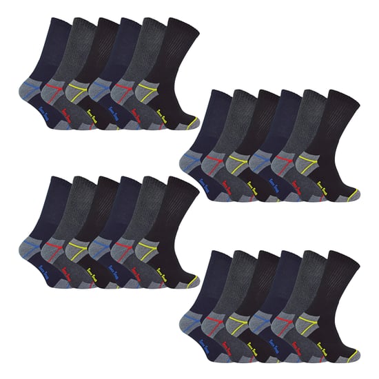 24 pares de calcetines de trabajo Ultimate Cotton Rich Multipack para hombre - Image 1