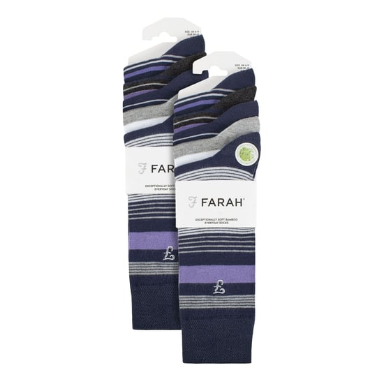 Paquete múltiple de 10 pares de calcetines de bambú brillante para hombre - Image 2