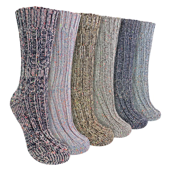 Paquete de 6 calcetines de alpaca para mujer - Image 1