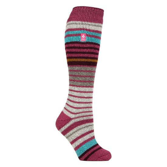 Calcetines térmicos de esquí a rayas para mujer - Image 1