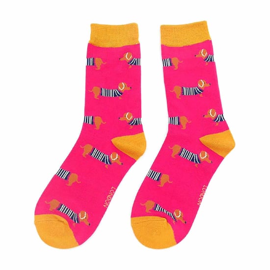 1 paquete de calcetines de bambú con estampado de perro para mujer - Image 2