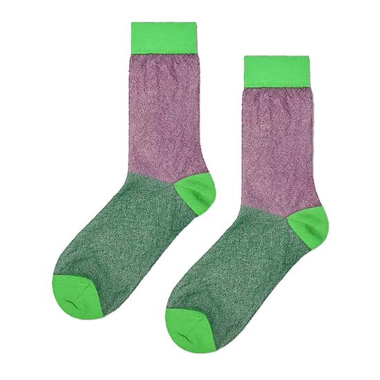 Calcetines finos y coloridos con purpurina para hombre y mujer - Image 2
