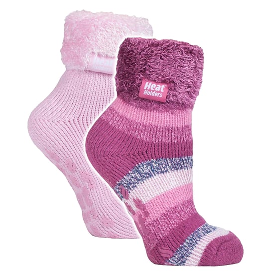 Paquete de 2 calcetines suaves de mujer con puños - Image 1