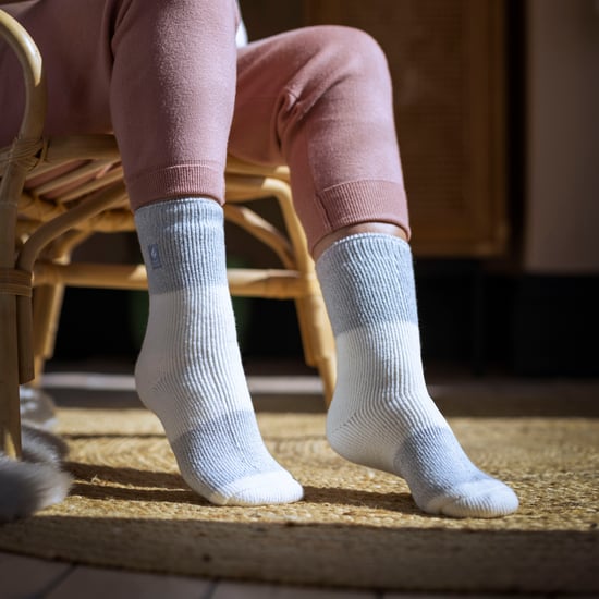 Calcetines térmicos de invierno con rayas anchas para mujer - Image 4