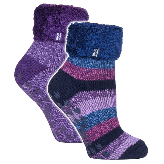 Paquete de 2 calcetines suaves de mujer con puños - Image 1