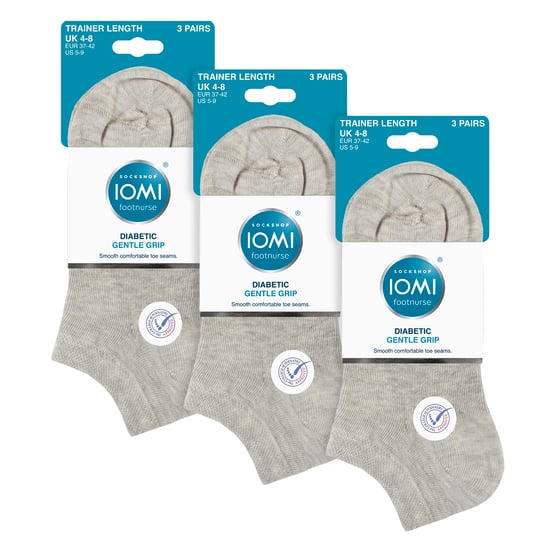 Pack de 9 calcetines para diabéticos con tobillo ancho para pies hinchados - Image 2