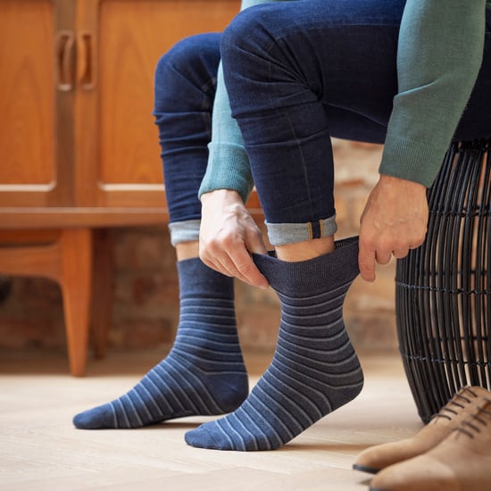 6 pares de calcetines para hombre NO ELÁSTICOS de algodón con dibujos novedosos - Image 5