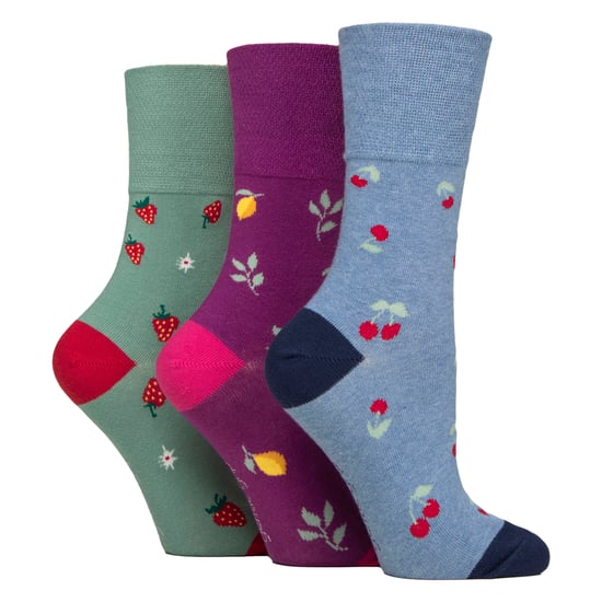 6 Pares Señoras NO ELASTIC Algodón Rico Vida Silvestre Perros Gatos Patterned Calcetines - Image 3