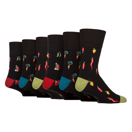6 Pares Calcetines Diabéticos Soft Top No Elásticos Para Hombre - Image 1