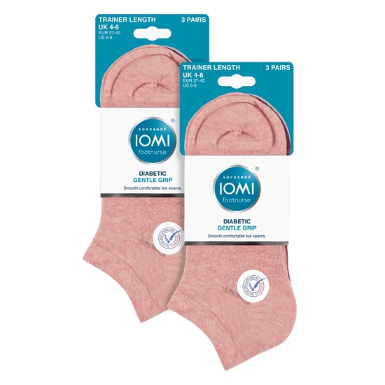 Pack de 6 Calcetines Diabéticos de Entrenamiento para Mujer | Calcetines Extra Anchos para Pies Hinchados - Image 2
