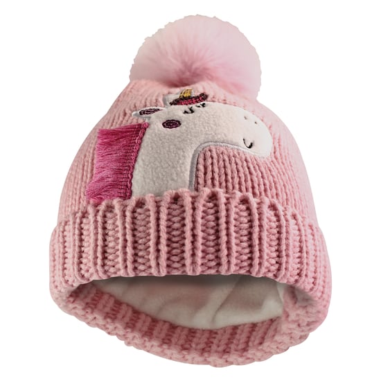 Gorro Unicornio con Pompón Niños y Niñas Gorro de Invierno con Bobble - Image 3