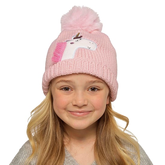 Gorro Unicornio con Pompón Niños y Niñas Gorro de Invierno con Bobble - Image 5
