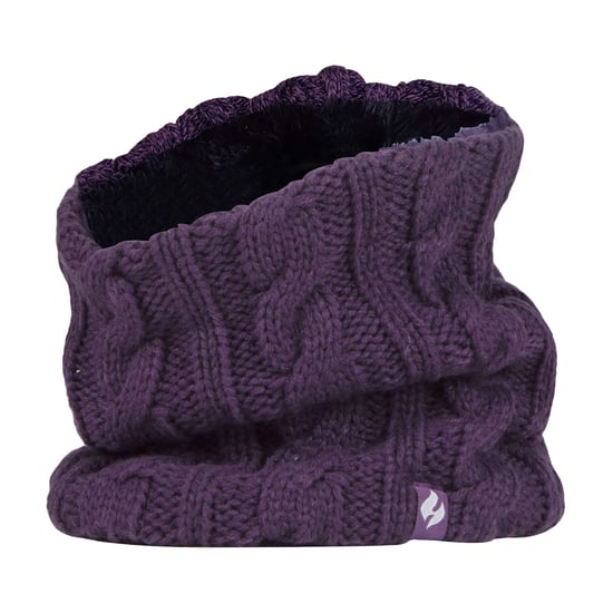 Jersey de cuello térmico de invierno con forro polar de punto por cable para mujer - Image 1