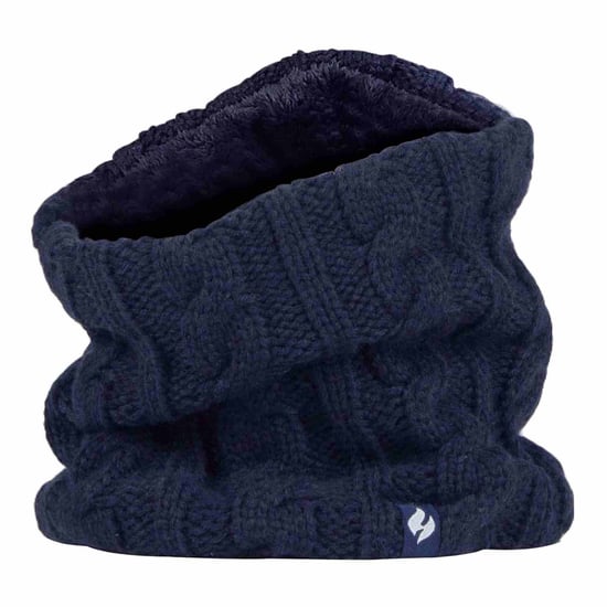 Jersey de cuello térmico de invierno con forro polar de punto por cable para mujer - Image 1