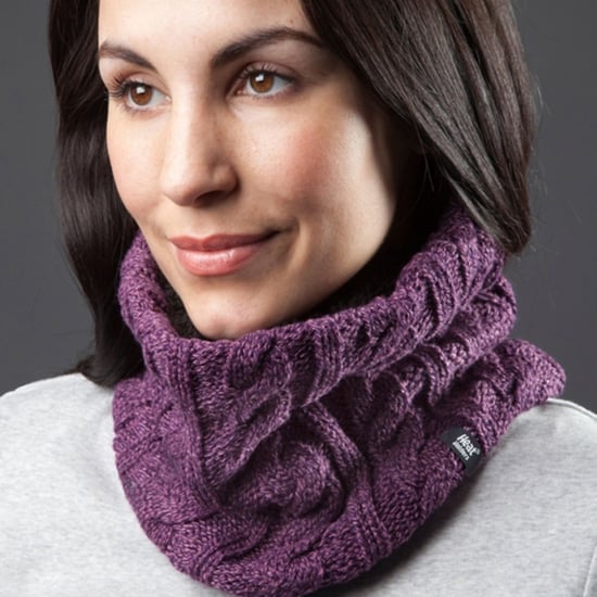 Jersey de cuello térmico de invierno con forro polar de punto por cable para mujer - Image 3