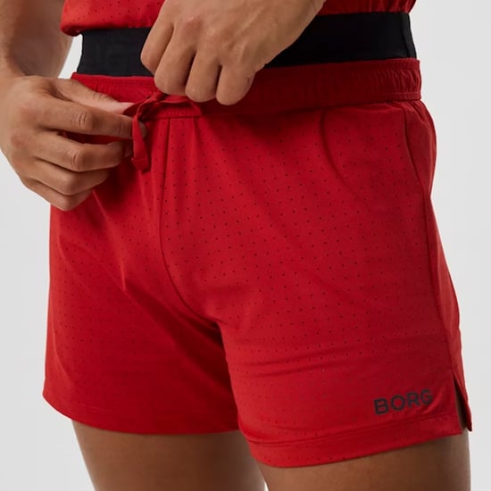 Pantalones cortos deportivos perforados transpirables y ligeros para hombre - Image 3