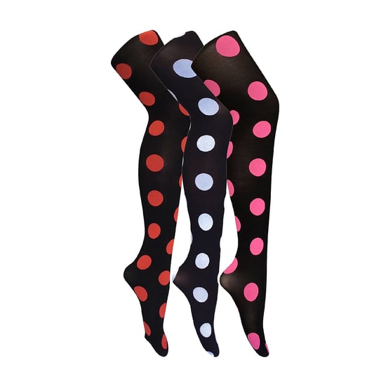 3 Pair Multipack Ladies 80 Denier Tights | Mallas Suaves Estampadas - Image 1