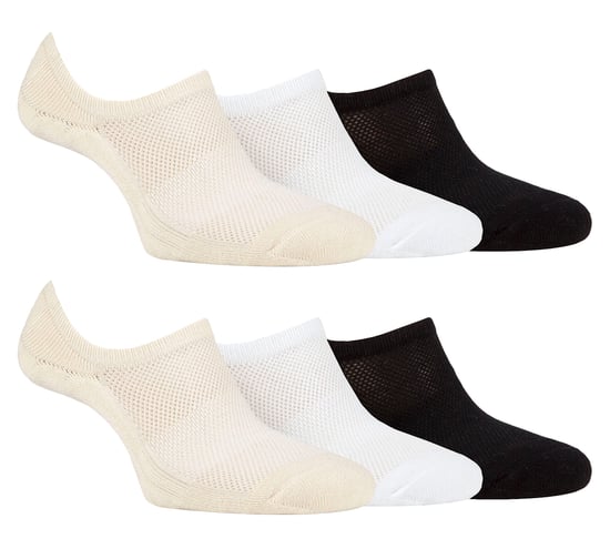 Pack de 6 Calcetines Invisibles de Bambú para Mujer con agarre en el talón - Image 3