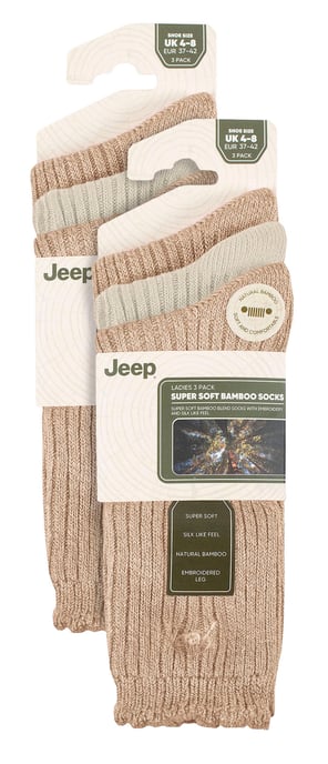 Pack de 6 calcetines de bambú para mujer con la parte superior festoneada - Image 2