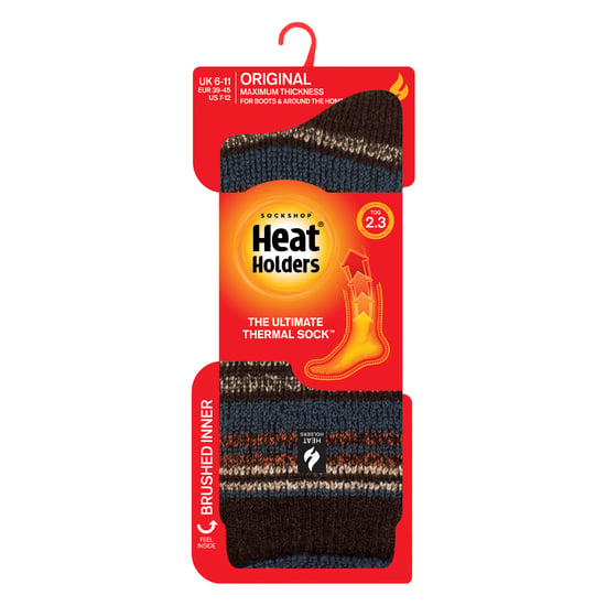 Calcetines térmicos para hombre con rayas para el invierno - Image 2