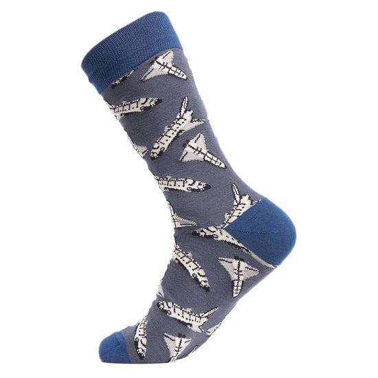 Calcetines de algodón unisex con temática espacial - Image 2