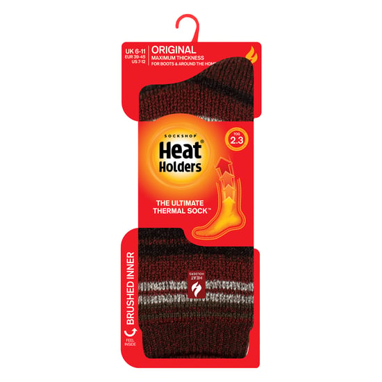 Calcetines térmicos para hombre con rayas para el invierno - Image 2